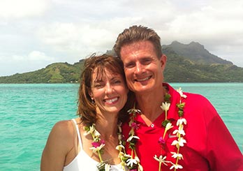 Shannon and Jeffrey had a wonderful time in Bora Bora