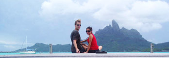 Itzel and Russ in Bora Bora
