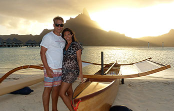 Amy and Nikolai had a incredible trip to Bora Bora