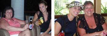 Ashlee and Jackie, Birthday at the Le Meridian Bora Bora