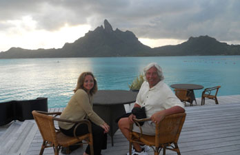 Carla and Marc stayed at the St. Regis Bora Bora