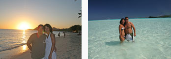 Jorge and Yvonne at Moorea, Huahine and Bora Bora