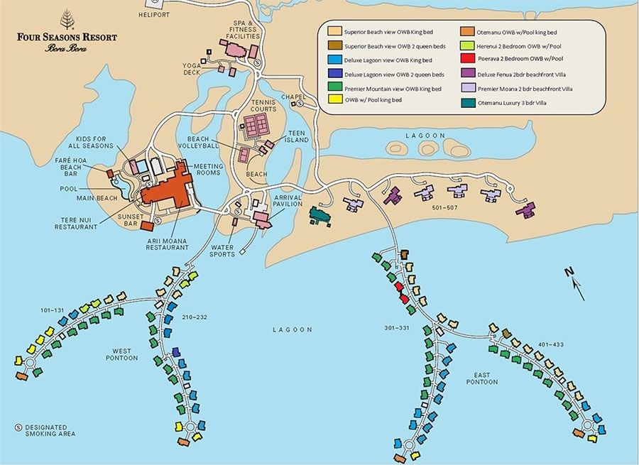 Intercontinental Bora Bora Map St. Regis Bora Bora Deals & Packages