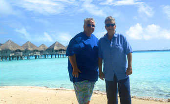 Sandy and Cindy, Trip to Bora Bora