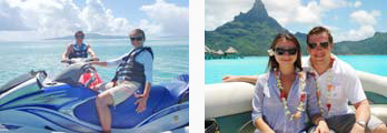 Alex and Paul, Wonderful trip to Bora Bora